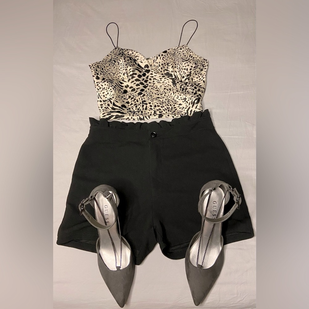 Silk Leopard Print Top